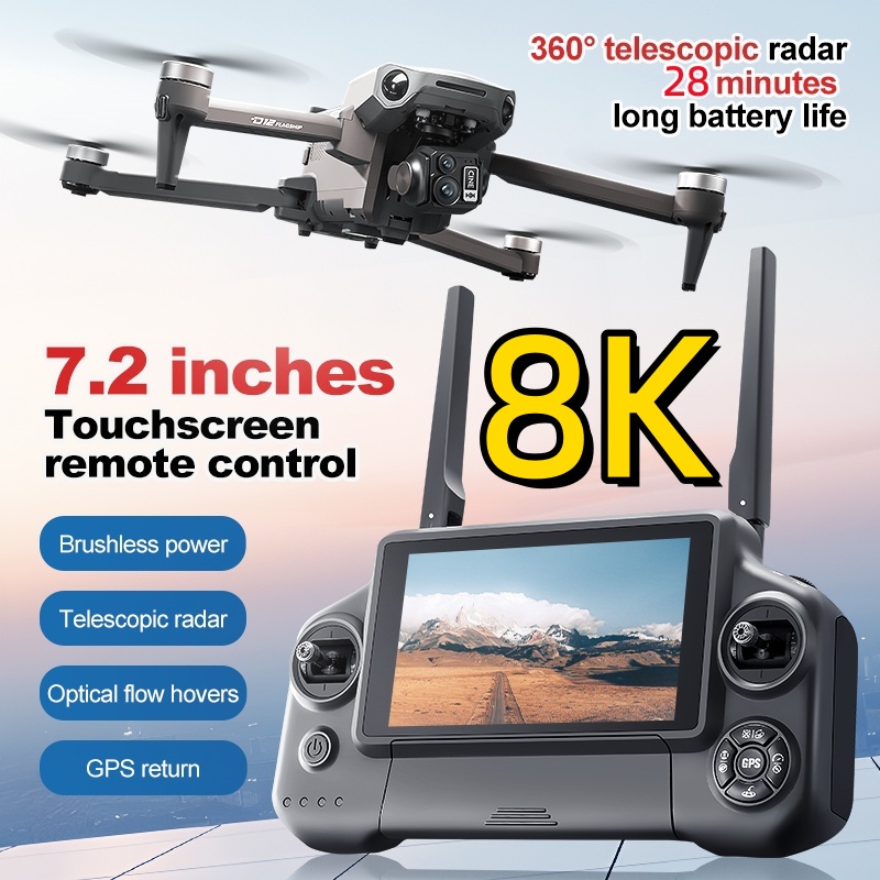 8K 3 Axis Gimbal Brushless 7.2 - Rc Helicopter Case recension och pris
