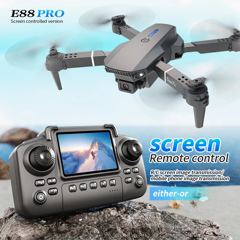 Professional E88 PRO Drone wit - Rc Helicopter Case recension och pris