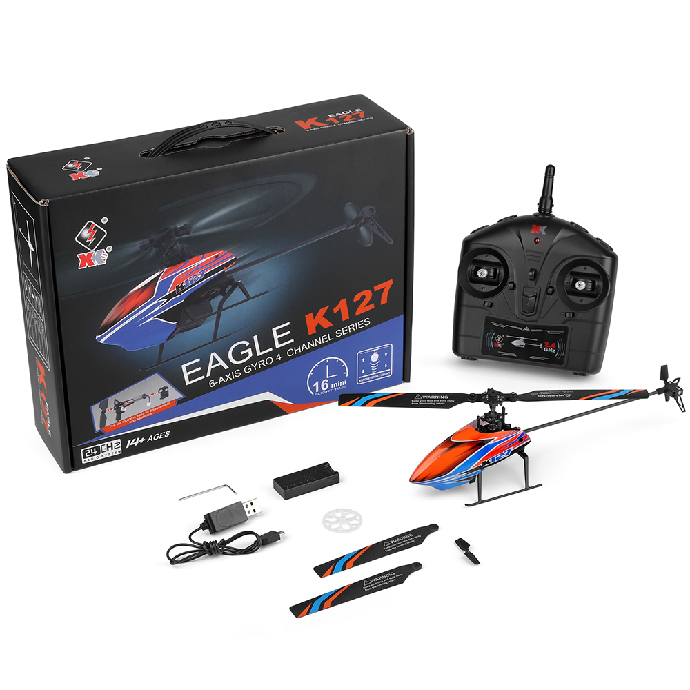 WLtoys XK K127 2.4G 4CH 6-Aixs - Rc Helicopter Large recension och pris