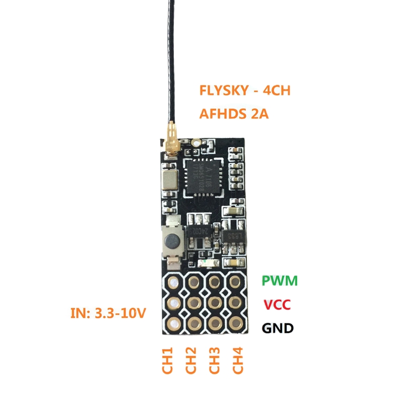 Flysky FS2A Mini Receiver 4CH  - Rc Helicopter Mini recension och pris