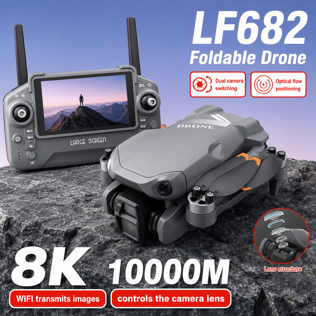 Aerial Photo LF682 Drone 8K HD - Rc Helicopter Case recension och pris