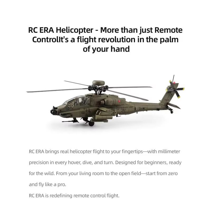 Rc Era Ah 64d Apache Helicopte - Rc Helicopter Single Rotor recension och pris