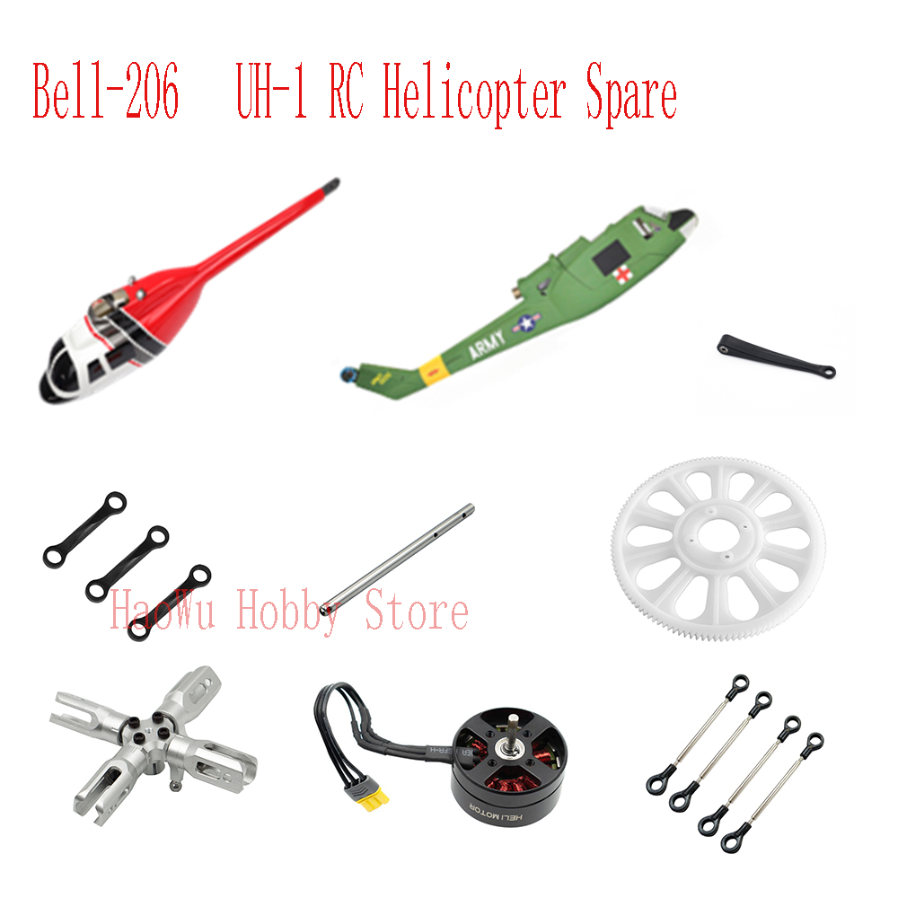 Flywing bell206 UH1 Bell-206 U - Rc Helicopter Coaxial recension och pris